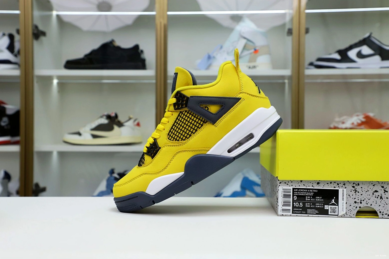 1st Kicks Shoes 4 Kimikick 1992 'LIGHTNING' AIR RETRO AIR JORDAN JORDAN Affordable 1113